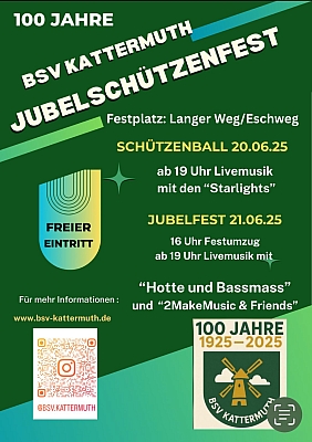 Schützenfest Kattermuth- 100 Jahre BSV