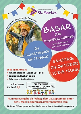 Basar für Kinderkleidung