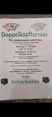 Doppelkopfturnier BSV Schlickelde