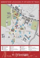 Ein Stadtplan der barrierefrei ausgebauten Wege in der Mettinger Innenstadt