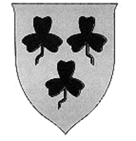 Wappen Mettingen ab 1938 Auf dem Wappen sind drei große Seerosen zu sehen